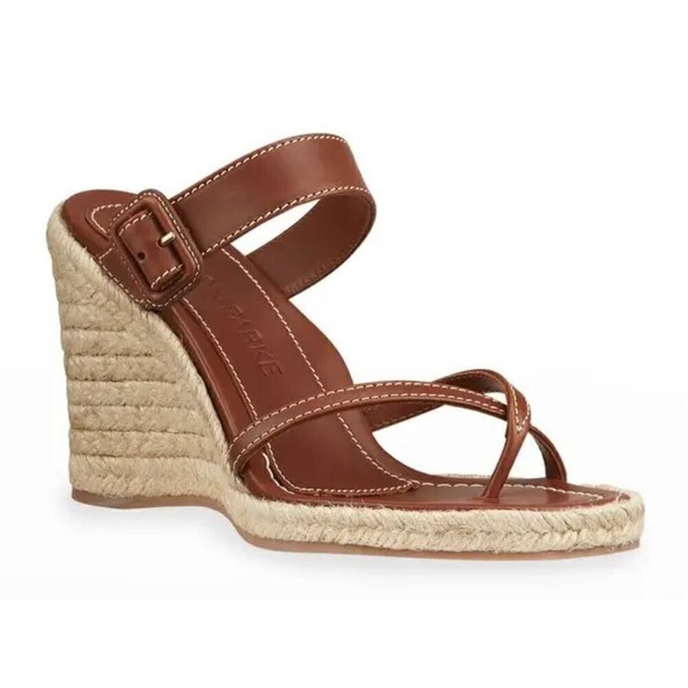 Marion Parke Lindsay Calfskin Wedge Espadrie Sandals Sz. 41 (US 11)